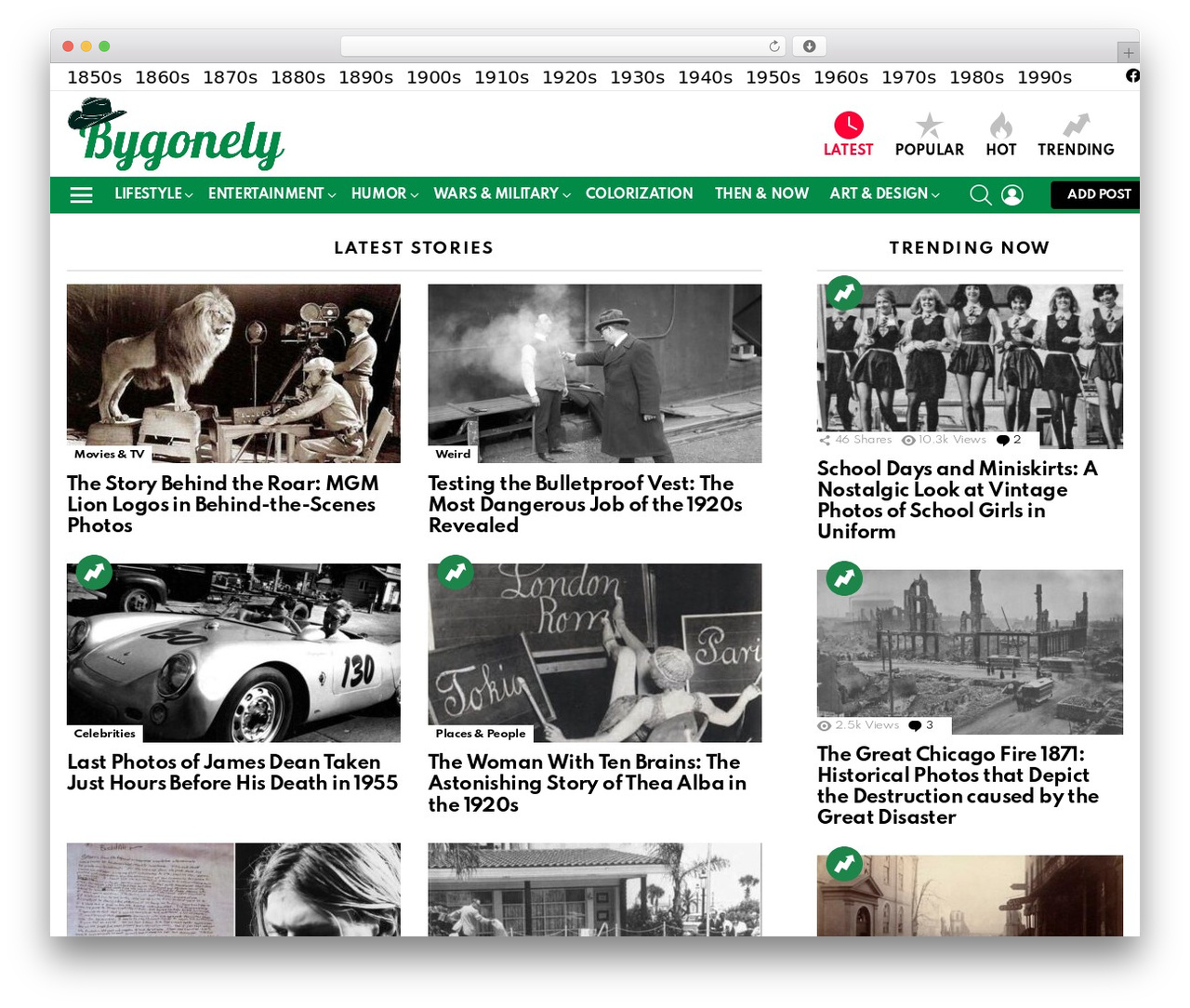Bimber WordPress theme - bygonely.com Bimber WordPress theme - bygonely.com