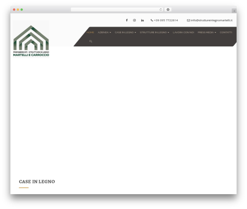 Carpenter portfolio WordPress plugin - struttureinlegnomartelli.it
