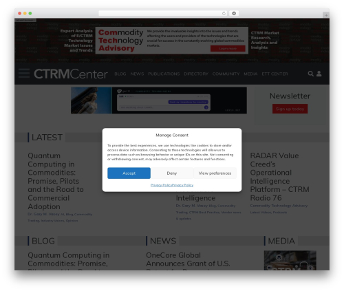 CTRMCenterBeta WordPress website theme - trmcenter.com