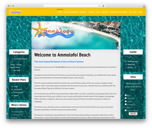Custom Lite WordPress theme - ammolofoi.com