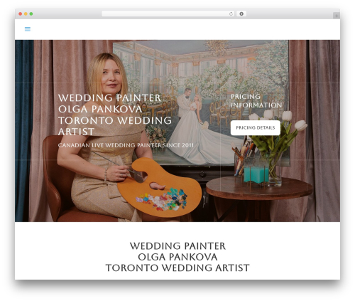 Divi best wedding WordPress theme - liveeventartist.ca