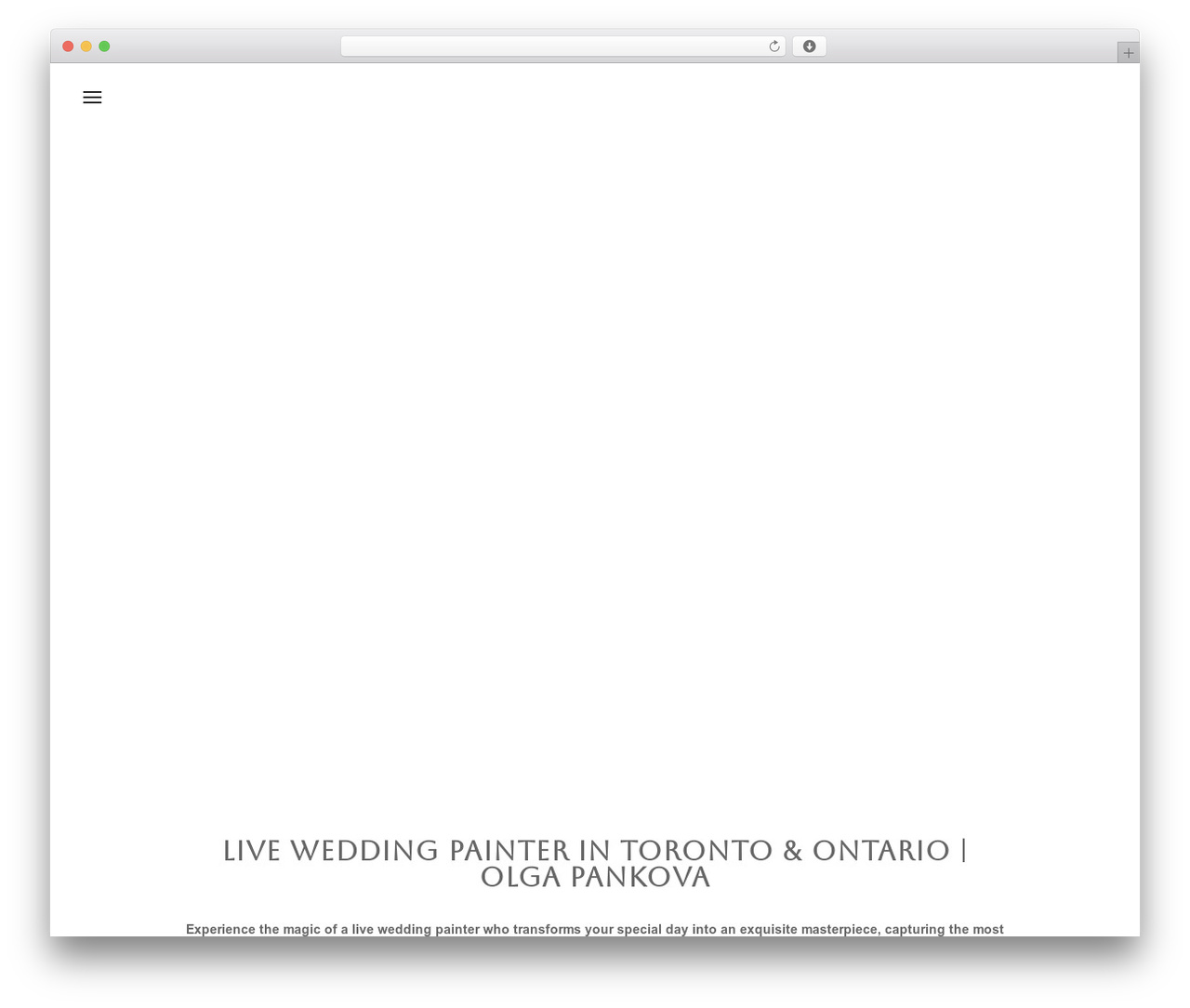 Divi best wedding WordPress theme - liveeventartist.ca