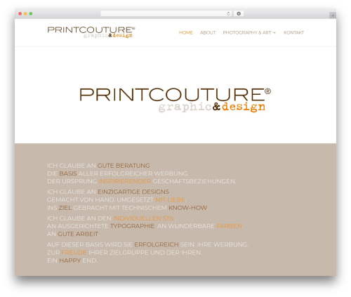 Divi WordPress theme - printcouture.de Divi WordPress theme - printcouture.de