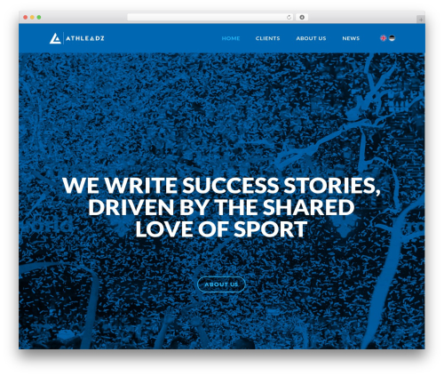 Eight Degree WordPress theme design - athleadz.com