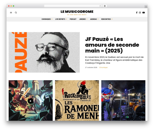 Fox WordPress theme - lemusicodrome.com