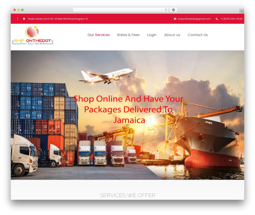 logistics WordPress theme - shiponthedotja.com