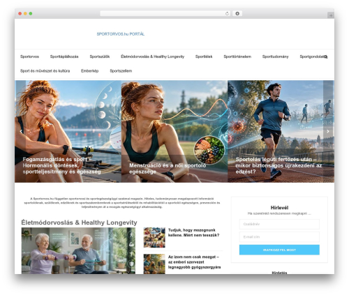 MagPlus WordPress theme design - sportorvos.hu