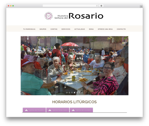 Pastore Church WordPress ecommerce theme - parroquiadelrosario.es