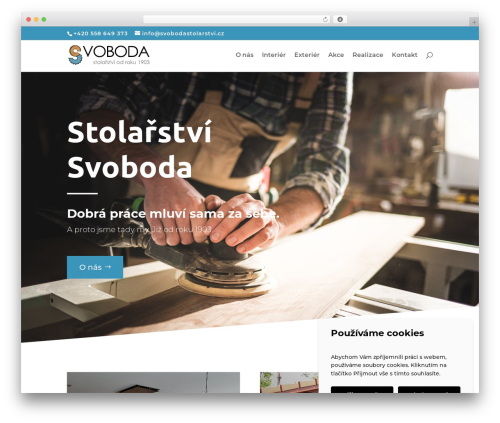 Im cookie bar WordPress plugin - svobodastolarstvi.cz