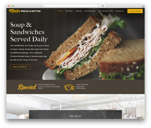 Theme WordPress UnderStrap - mainbreadandbutter.ca