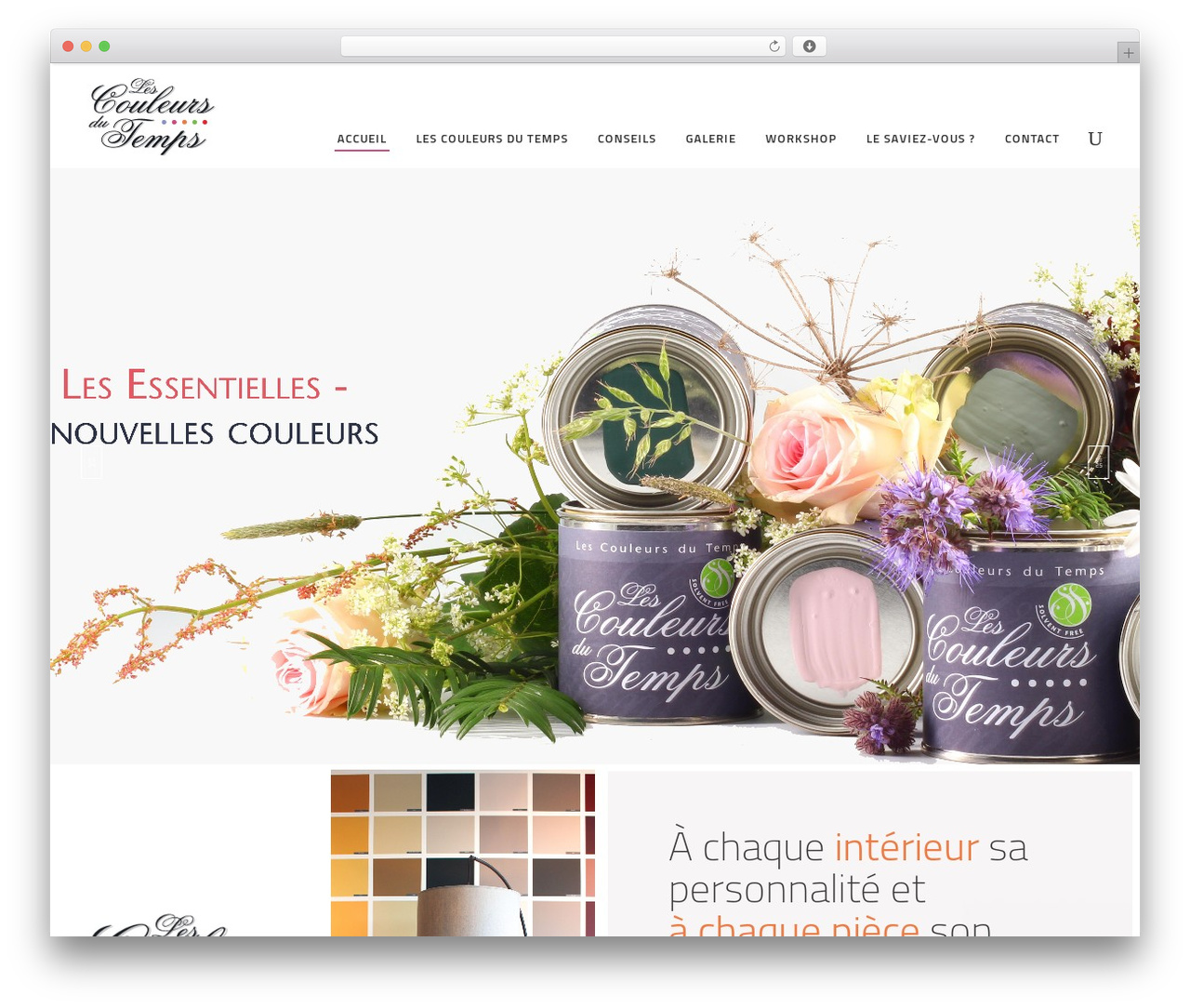 WordPress theme Ambient - lescouleursdutemps.be