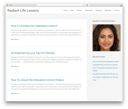 Author category hider WordPress plugin - radiantlifelessons.com