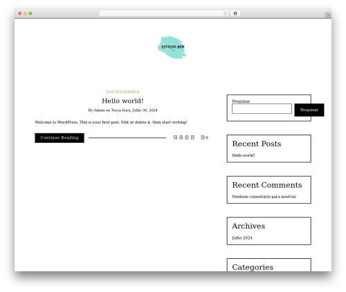 Writee WordPress theme - estassebem.com