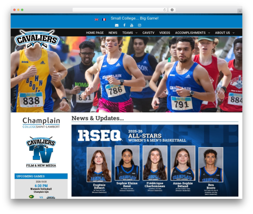 BigSlam WordPress website theme - champlaincavaliers.com