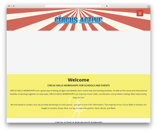 Circus Active WordPress theme - circusactive.com