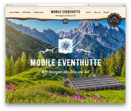 MOBILE EVENTHÜTTE WP-THEME STYLE WordPress theme - mobile-eventhuette.com