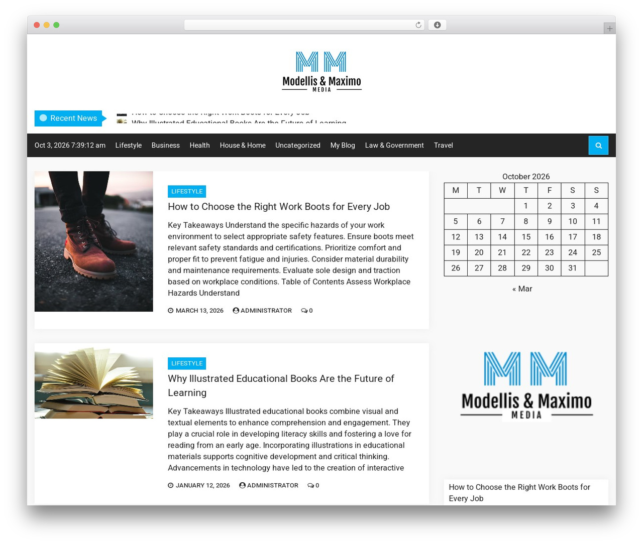 NewsNote free WordPress theme - modellismomaximo.com