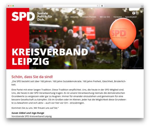 spd WordPress theme - spd-leipzig-land.de