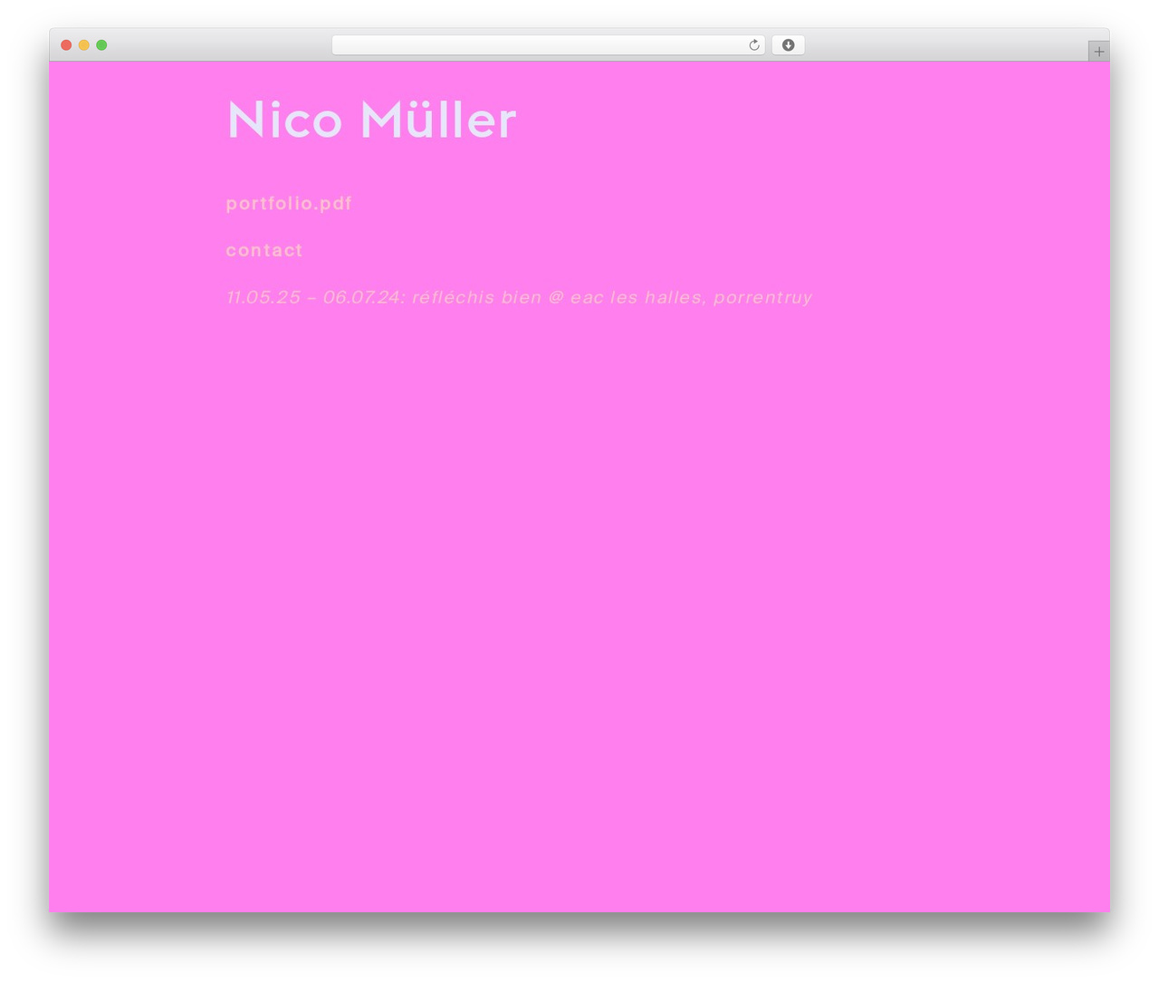 Super Minimal WP theme - nico-mueller.ch