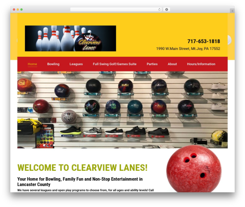 Theme WordPress Clearview - clearviewlanes.com