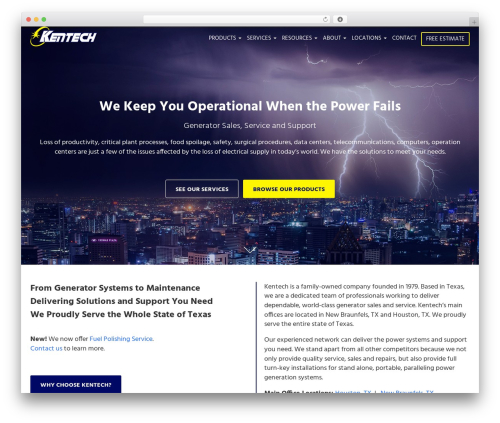 WordPress theme cms - kentechpower.com