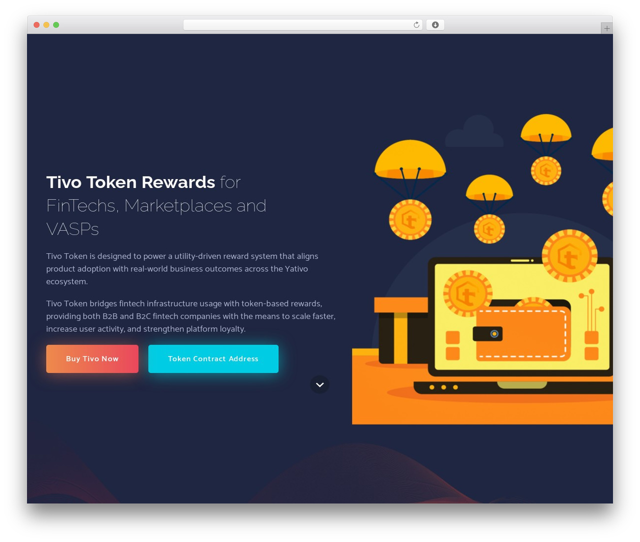 WordPress theme Cryptoland - tivotoken.com