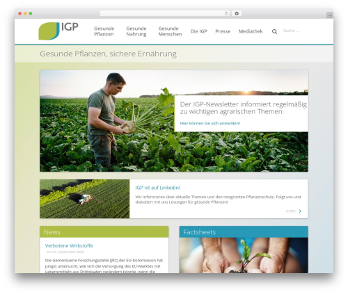 WordPress theme IGP Theme - igpflanzenschutz.at