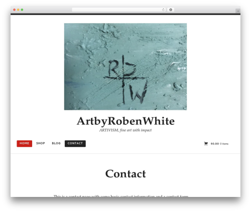 WordPress theme Radcliffe 2 - artbyrobenwhite.com