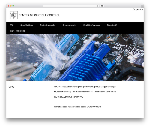 CPC WordPress theme - particle-control.com