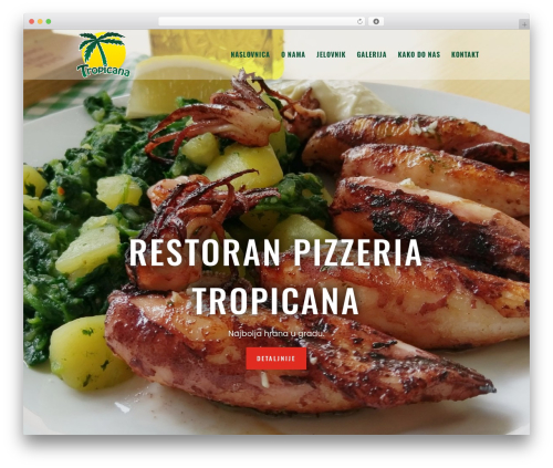 Divi WordPress theme - pizzeria-tropicana.com