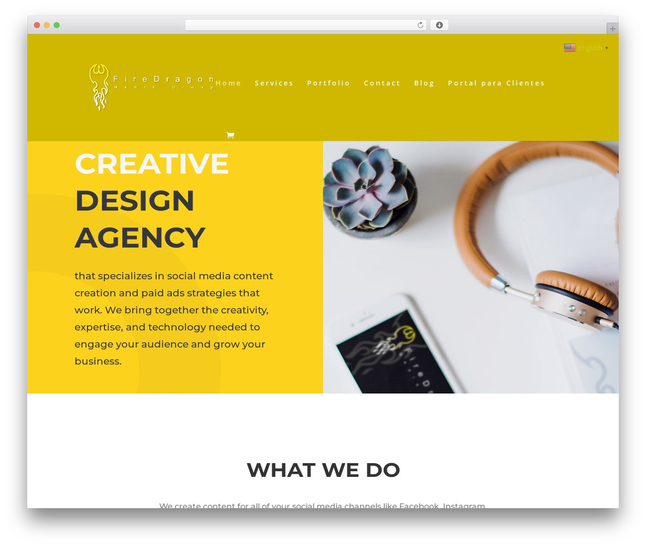 Divi WordPress theme - firedragonmediagroup.com