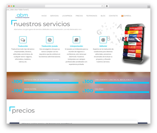 Perada theme WordPress - abmcm.es