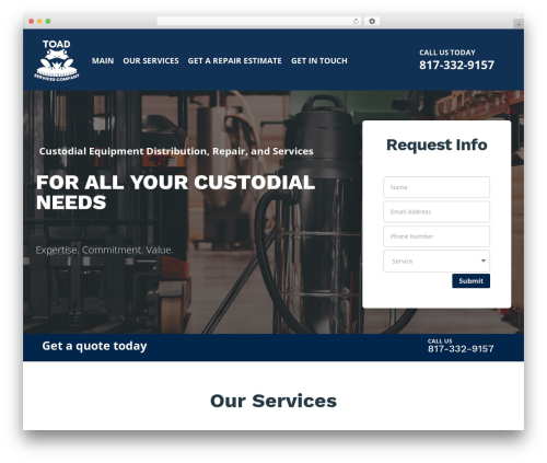 WordPress theme Toad Services Co - toadservicescompany.com