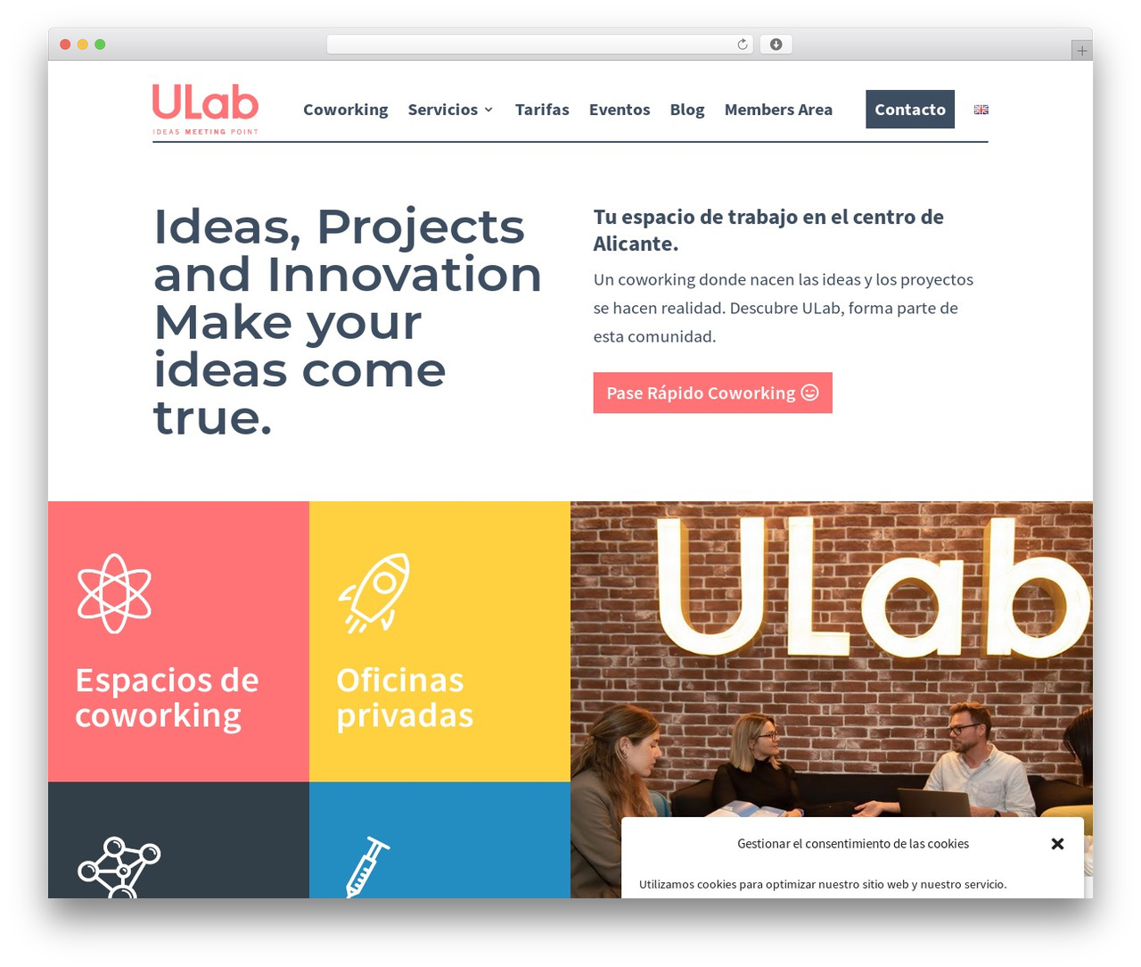 WordPress theme Ulab - ulab.es