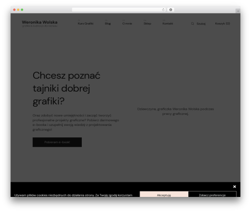 WordPress theme WebOn - weronikawolska.pl