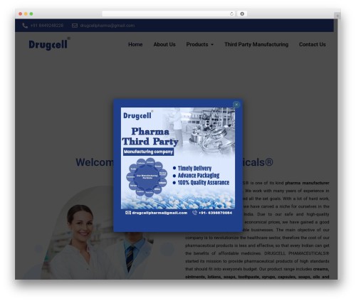 Cooltek WordPress theme - drugcellpharma.com