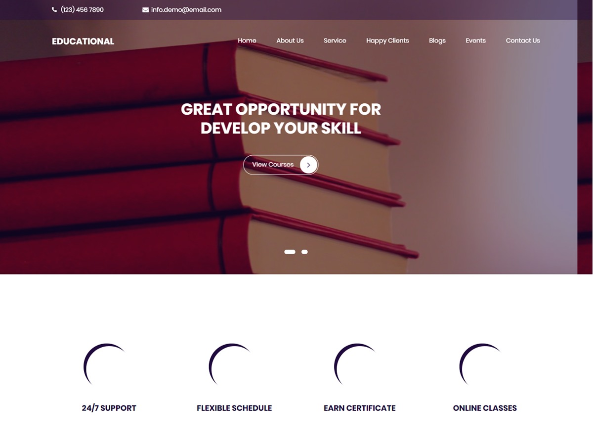 Educational WordPress theme by wpcodethemes
