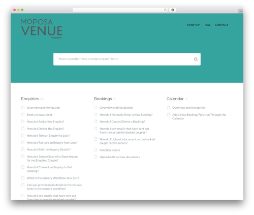 Flatbase WordPress theme - moposatraining.com