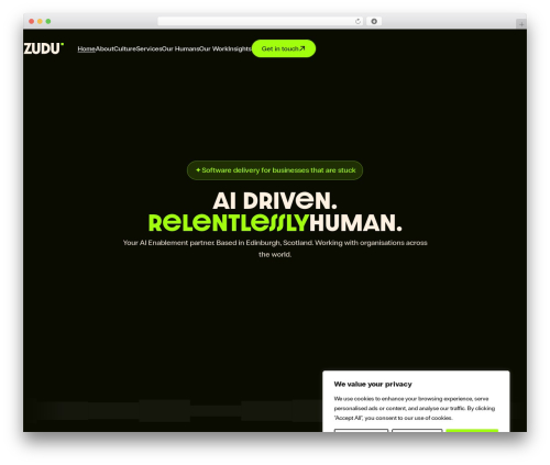 Flynt WordPress theme - zudu.co.uk