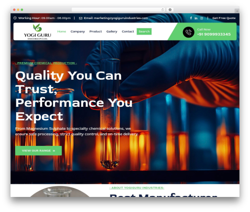 Labtory WordPress theme - yogiguruindustries.com