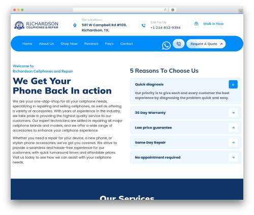 Vankine addons WordPress plugin - richardsoncellphonerepair.com