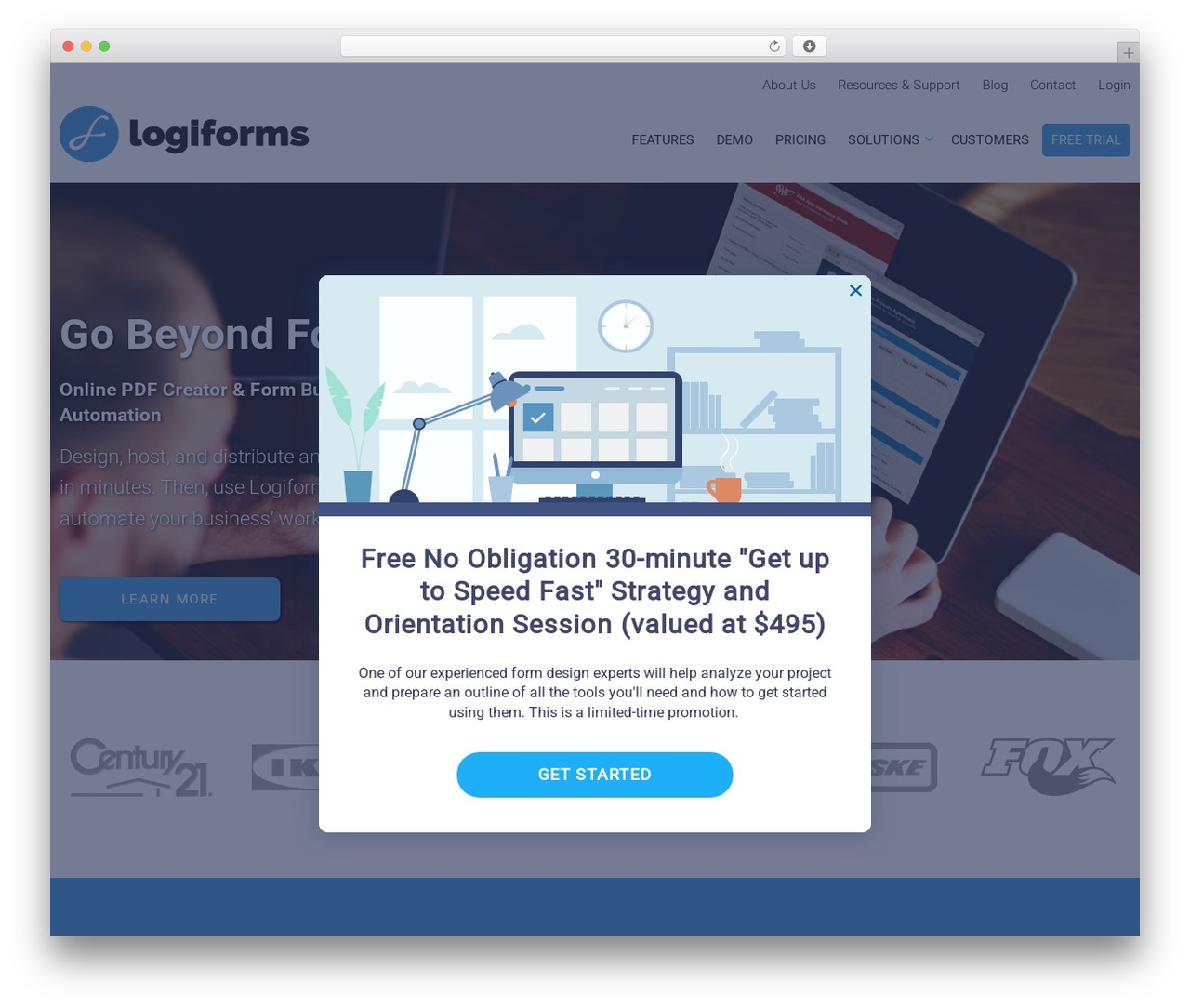 WordPress theme Logiforms - logiforms.com