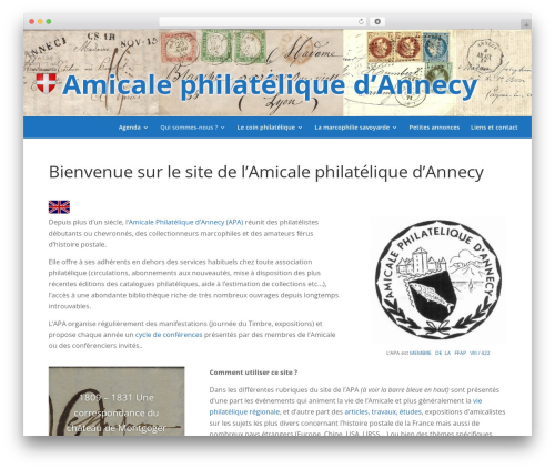 WordPress theme Divi - philatelie-annecy.fr