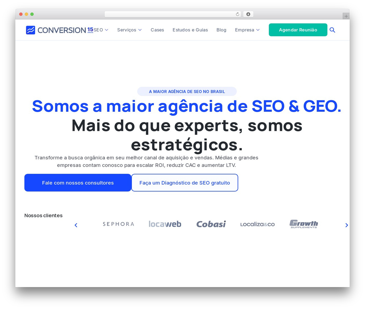 WordPress theme Hello Elementor - www.conversion.com.br