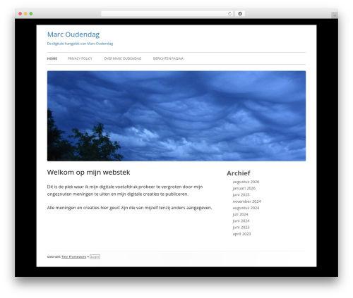 WP theme Tiny Framework - oudendag.nl