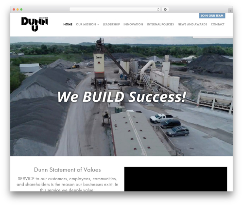 Create WordPress theme - dunnuniversity.com