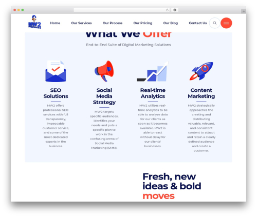 Innovio WordPress theme - mw2solutions.com