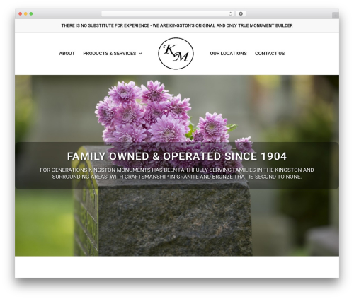 Kingston Monuments WordPress theme - kingstonmonuments.com