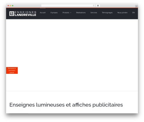 Theme WordPress Avada - enseigneslandreville.com