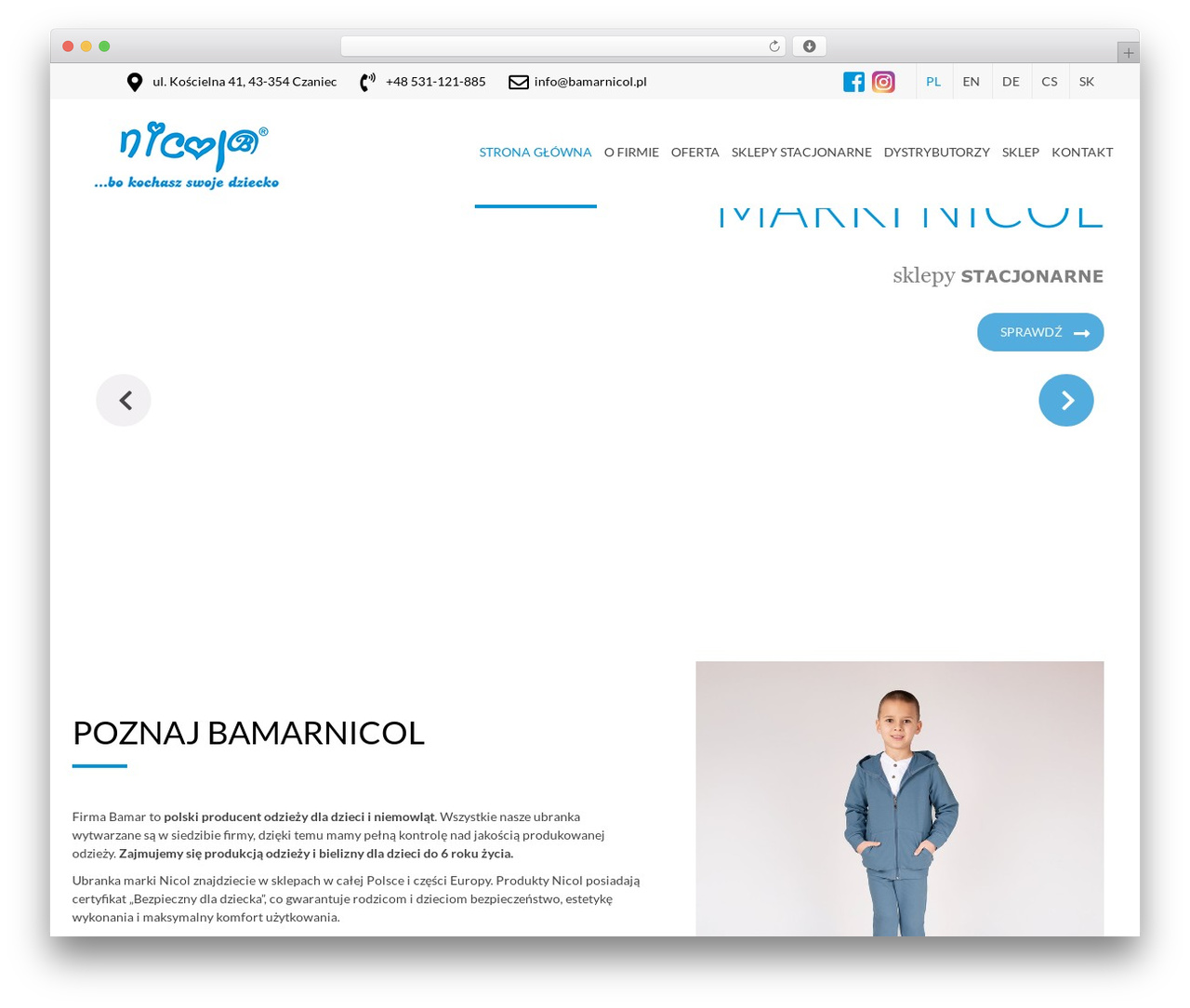 WordPress theme Custom Site Theme - bamarnicol.pl
